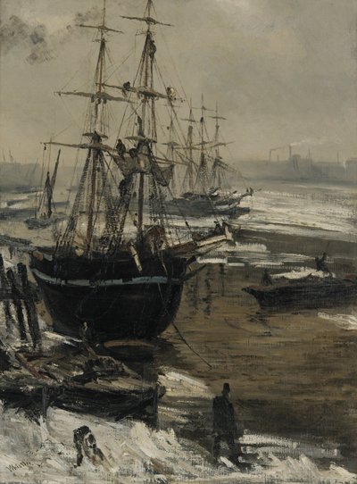 The Thames in Ice by James Abbott McNeill Whistler